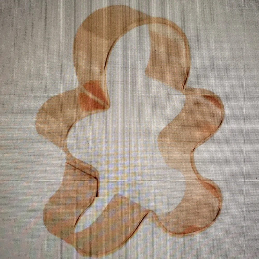 NWOT Copper Gingerbread Man Christmas Holiday Cookie Cutter Mold